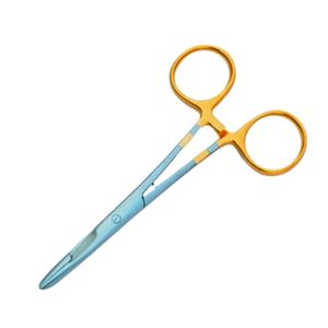 Pince de pêche à la mouche en acier inoxydable de qualité supérieure, finition polie avec bande dorée, outil professionnel pour retirer les hameçons - Product Image 1