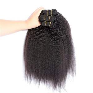 Vente en gros d'extensions vierges vietnamiennes Remy à cuticules alignées non transformées Meilleure qualité Kinky Straight Machine Paquets à double trame - Product Image 2
