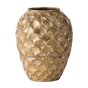 Plantadores y macetas de flores de Metal de forma redonda media elegante, jarrón de exhibición de flores de Color plateado, artes y artesanías creativas de Metal DE LA India - Product Image 6