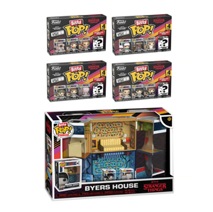 Funkko Bitty Pop Stranger Things ST SZN1 - Hopper 4pk et une figurine surprise - 0,9 pouce (2,2 cm) - Product Image 1