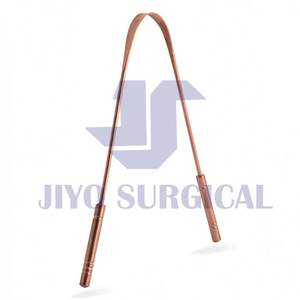 Meilleure vente Grattoir à langue en cuivre oral pour la bouche avec poignée (poignée) Nettoyeur de langue en cuivre/Nettoyeur de langue en gros pour adultes - Product Image 5