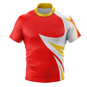 Maillot de rugby imprimé par sublimation personnalisé, qualité supérieure, toutes tailles disponibles, maillot de rugby fabriqué en polyester, service OEM - Product Image 1