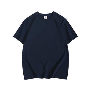 Vente en gros de t-shirts décontractés en coton biologique pour hommes, couleur unie, épaules tombantes, séchage rapide, coupe surdimensionnée d'été - Product Image 1