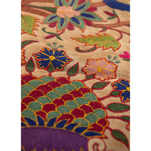 Tapiz de Pared de Tela de Algodón Verde con Arte Pichwai, Estilo Bohemio, Ecológico, para Decoración del Hogar, Nórdico, para Exteriores, con Cuerda y Metal - Product Image 3