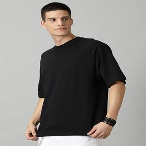 Nouveaux t-shirts à manches longues grande taille pour hommes col haut en coton impression personnalisée t-shirts vierges vêtements t-shirts unis à impression personnalisée - Product Image 2