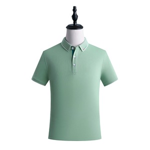 Polo en coton professionnel à séchage rapide avec toile respirante, finition unie et logo personnalisé. - Product Image 1