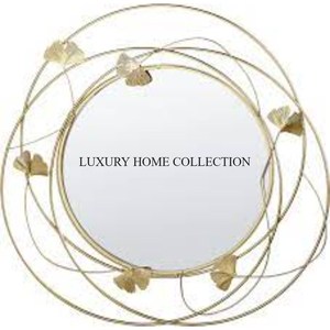 กรอบกระจกติดผนังดีไซน์โลหะโบราณที่มีพื้นผิวโลหะเป็นชั้นๆและงานแกะสลักสไตล์วินเทจที่ไม่เหมือนใคร - Product Image 5