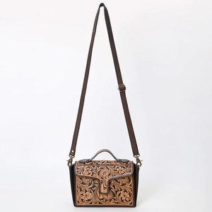 Western Hand Tooled <b>Bag</b> Floral Hand Tooled <b>Bag</b> Bohemian Western Cowhide <b>Leather</b> Crossbody <b>Bag</b> at Wholesale Price - Product Image 4