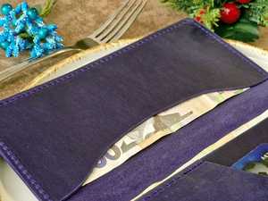 Logotipo personalizado de la marca del hotel de cuero genuino titular de la tarjeta de crédito cheque presentador de cheques de la tarjeta de crédito de 2017 - Product Image 3