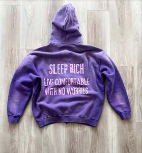 Personnalisé Vintage Délavé Soleil Hoodies Hommes Personnalisé Épais Coton Surdimensionné Impression Logo Distressed Hoodie pour Hommes - Product Image 4