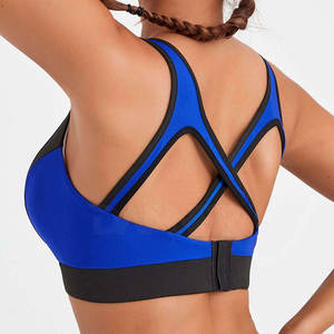 Sujetador deportivo de entrenamiento de alto impacto para mujer Entrenamiento físico Soporte ajustable Logotipo personalizado y diseño sin costuras - Product Image 5