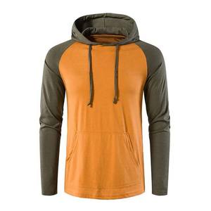 Venta al por mayor de ropa informal de los hombres de color sólido pulóver con capucha de manga larga ropa de hombre sudaderas con capucha sudaderas 100% algodón transpirable 2025 - Product Image 6