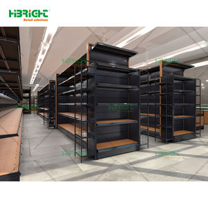 מדף מתכת חד-צדדי בעל 6 מדפים, רוחב 1200 מ\\\"מ, לסופרמרקטים וחנויות נוחות - Product Image 2