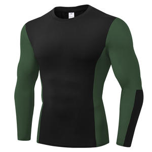 Men's MMA Rash Guard <b>Compression</b> Shirt Long Sleeve BJJ Grappling <b>Base</b> <b>Layer</b> Quick Dry Fight Wear Top Wholesale - Product Image 4