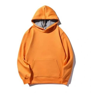 Haute qualité 350 GSM coton épais blanc pull uni poids lourd surdimensionné sweats à capuche sans ficelle unisexe Logo personnalisé sweats à capuche pour hommes - Product Image 6