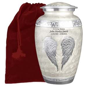 Mini urna de cremación moderna antigua recubierta de esmalte de aluminio para cenizas de adultos de mascotas humanas recuerdo funerario conmemorativo religioso - Product Image 3