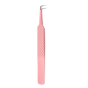 MORGANS INDUSTRIES Precision Eyelash Tweezers Stainless Steel Smooth Tip Perfect Grip Durable Pink Purple for <b>Individual</b> <b>Lash</b> - Product Image 4