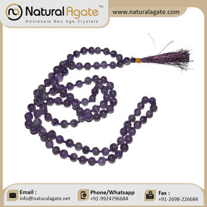 ลูกปัดคริสตัลหยกสีเขียวธรรมชาติมาลาคริสตัล8มม. ลูกปัด108เหลี่ยมเพชรพลอย Jap Mala สำหรับเรกิรักษาฮวงจุ้ยของขวัญทางจิตวิญญาณ - Product Image 2