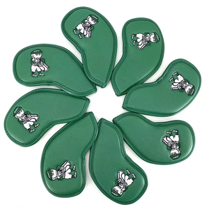 High Quality Custom <b>Golf</b> <b>Iron</b> <b>Head</b> <b>Cover</b> Set Soft PU Leather Embroidered <b>Head</b> <b>Covers</b> - Product Image 1