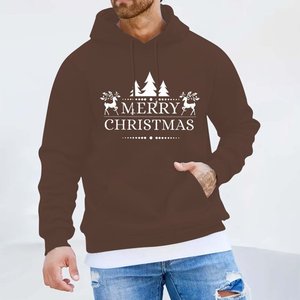 Holiday Season Winter White Christmas Hoodie Sweatshirt with Digital Printing for Unisex-Festive Pullover - Product Image 3