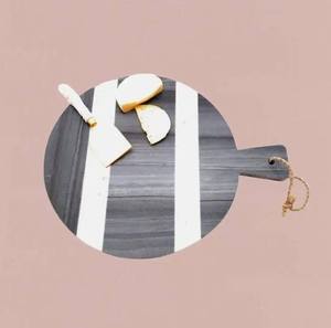 <b>Wood</b> and Marble Material Fancy Pineapple Shape Chopping Board <b>Kitchen</b> <b>Accessories</b> Luxury Cutting Board - Product Image 1