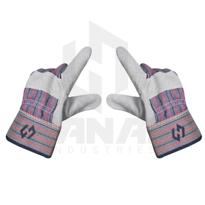 Guantes de trabajo a prueba de calor de cuero grueso superventas Guantes de seguridad con logotipo personalizado para trabajo pesado Suministro directo de fábrica - Product Image 4