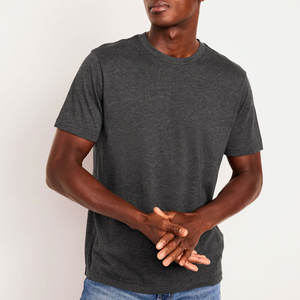 Camisetas Básicas de Algodón Personalizadas con Cuello Redondo, Manga Corta, Estilo Holgado, Lisas, para Verano, Mezcla de Algodón Suave - Product Image 6