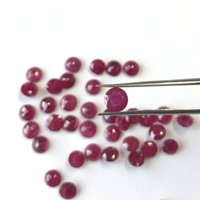 Vivaaz Gems RR120 5mm Rubis Naturel Chauffé, Pierres Précieuses Non Montées, Facettées, Calibrées, Rouge Rose, du Mozambique, pour la Fabrication de Bijoux, Certifié par un tiers
