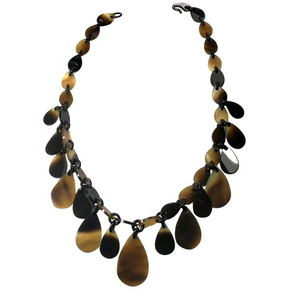 Presentando el nuevo collar de cadena para mujer hecho de cuerno de búfalo Collar joyería de moda diamantes sueltos - Product Image 5