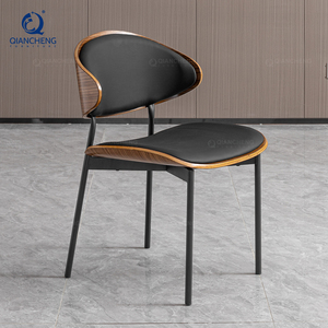 <span class=keywords><strong>Chaise</strong></span> de salle à manger vintage décontractée, meuble pour café, hôtel, restaurant, noyer, <span class=keywords><strong>bois</strong></span> massif et métal, <span class=keywords><strong>chaise</strong></span> industrielle en cuir - Product Image 4