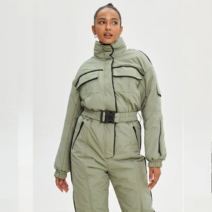 Chaquetas de esquí impermeables de poliéster 100%, pantalones de esquí para esquí Unisex, conjuntos de ropa de nieve para mujer, traje de Snowboard de una pieza - Product Image 6