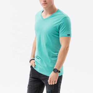 Manufacturer's Hot Sale Custom Men's Half Sleeve 100% Cotton Knitted Fabric Formal T-Shirt - Product Image 2