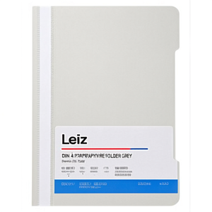 Leitz DIN <b>A4</b> Polypropylene <b>Folder</b> Grey; Premium File <b>Folder</b> - Product Image 2
