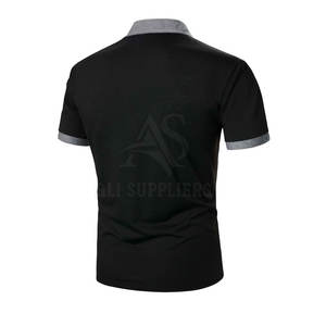 T-shirt polo confortable pour hommes T-shirt polo à séchage rapide pour hommes T-shirt polo en coton et polyester pour hommes - Product Image 3