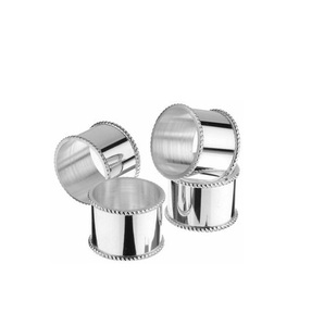 Handmade Napkin Rings Metal Napkin Rings Restaurants <b>Table</b> <b>Decoration</b> Hammered Copper Plated Luxury <b>Table</b> <b>Top</b> Napkin Holder - Product Image 2