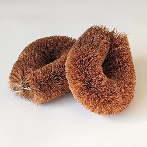 Cepillo de fibra de coco Natural para limpieza de ollas, cepillos de cocina con mango de madera - Product Image 5