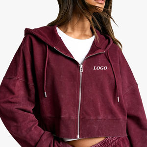 Sudadera con Capucha de Invierno al Por Mayor, Interior Suave para Mayor Calidez, para Mujer, con Cordones para Ajustar la Capucha, Corte Holgado 2026 - Product Image 1