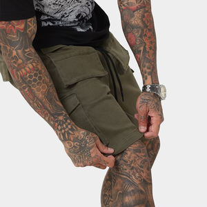 Pantalones Cortos Kargo de Alta Calidad al por Mayor para Hombre, Pantalones Cortos Casuales Holgados, Pantalones Cortos de Diseñador de Moda de Algodón Personalizados - Product Image 4