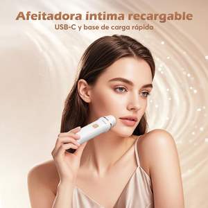 Afeitadora Eléctrica para Mujer 3 en 1, Recortadora para el Área del Bikini, Inalámbrica, Resistente al Agua IPX7, Apta para la Piel, con Cuchilla Triple de Repuesto - Product Image 6