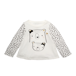 Camiseta de Algodón Blanca First Impressions con Ositos para Niñas Pequeñas, Talla 4T - Product Image 1