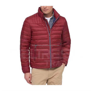 Chaqueta acolchada de invierno Hilo formal Teñido Poliéster XL Diseño de cuello alto Cremallera Precio al por mayor Suministro OEM - Product Image 1