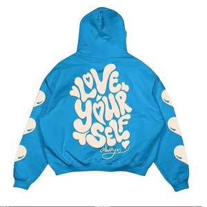 Dernier modèle de sweat à capuche imprimé à bas prix Vente en gros Sweat à capuche épais et respirant pour hommes - Product Image 2