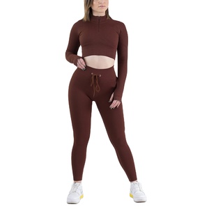 Top Product <b>Women</b> Sportswear Active Wear Long Sleeve Workout Onesie Zip up Sleeve Sports <b>Jacket</b> Gym Fitness Sets 2026 - Product Image 1