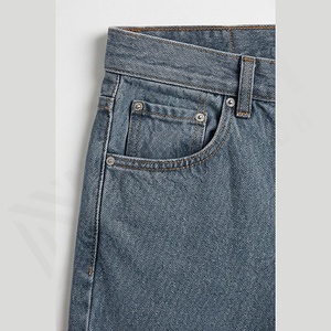 Fabricant de jeans en denim pour hommes sur mesure, coupe droite vintage, lavage rapide, haute qualité, streetwear, automne-hiver, personnalisé - Product Image 5