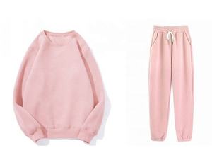 Sudadera con capucha deportiva informal de otoño e invierno para mujer, trajes de chándal de talla grande, logotipo personalizable de maternidad, ropa de entrenamiento de lana transpirable - Product Image 4