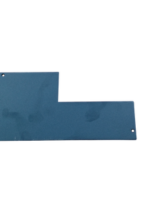 Plaque d'acier fabriquée sur mesure avec revêtement en poudre noire pour contreventement mécanique et assemblage modulaire - Product Image 3