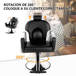 Silla Reclinable de Piel Ajustable y Duradera para Spa, Estetica, Salon de Belleza, Escuela, Masajes - Product Image 5
