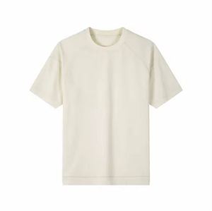 Venta al por mayor de alta calidad de los hombres de color sólido Camiseta de cuello redondo suave transpirable en blanco de manga corta Camiseta de manga raglán estilo - Product Image 5