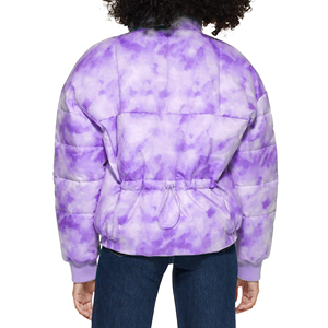 Venta al por mayor de fábrica, chaqueta acolchada con cremallera para mujer, chaqueta de invierno acolchada con relleno de algodón 100%, logotipo personalizado transpirable con calefacción - Product Image 2