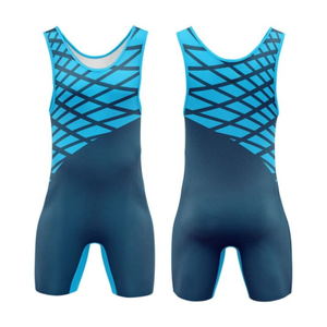 Comprar camiseta de lucha libre ligera OEM ODM diseño de sublimación personalizado 100% poliéster ajuste de compresión uniformes de entrenamiento ligeros - Product Image 5